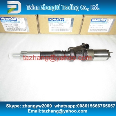 Injetor comum genuíno do trilho de DENSO 095000-1211 para o motor 6156-11-3300 de KOMATSU PC450-7 fornecedor