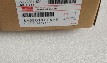 Injetor comum do trilho de DENSO 8-98011604-5, 8-98011604-0 para ISUZU 8980116045, 8980116040 fornecedor