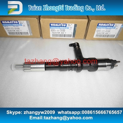 Injector comum genuíno do trilho de DENSO 095000-6070 para o motor 6251-11-3100 de KOMATSU PC400/450-8 fornecedor